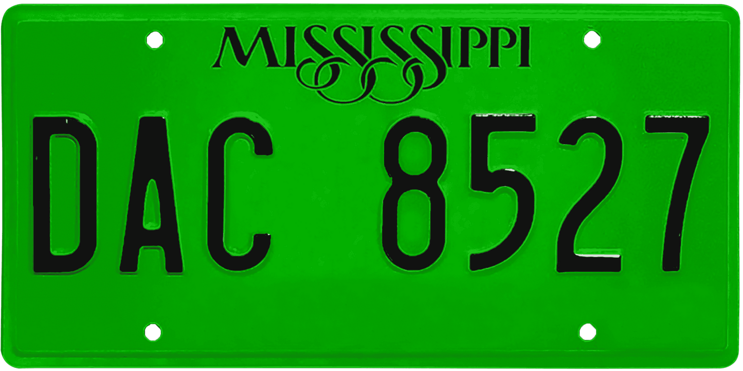 Mississippi License Plate Wrap Kit