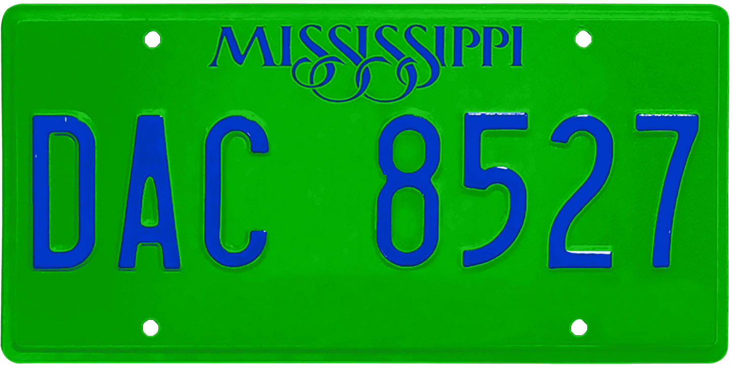 Mississippi License Plate Wrap Kit