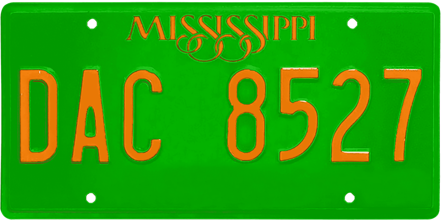 Mississippi License Plate Wrap Kit