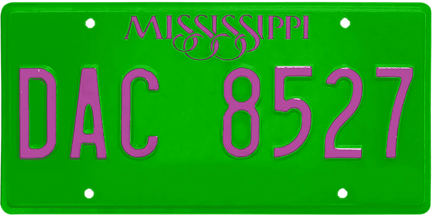 Mississippi License Plate Wrap Kit