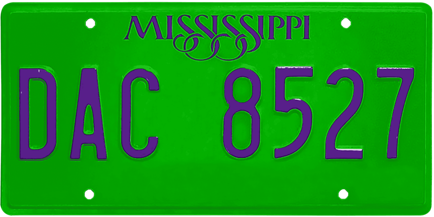 Mississippi License Plate Wrap Kit