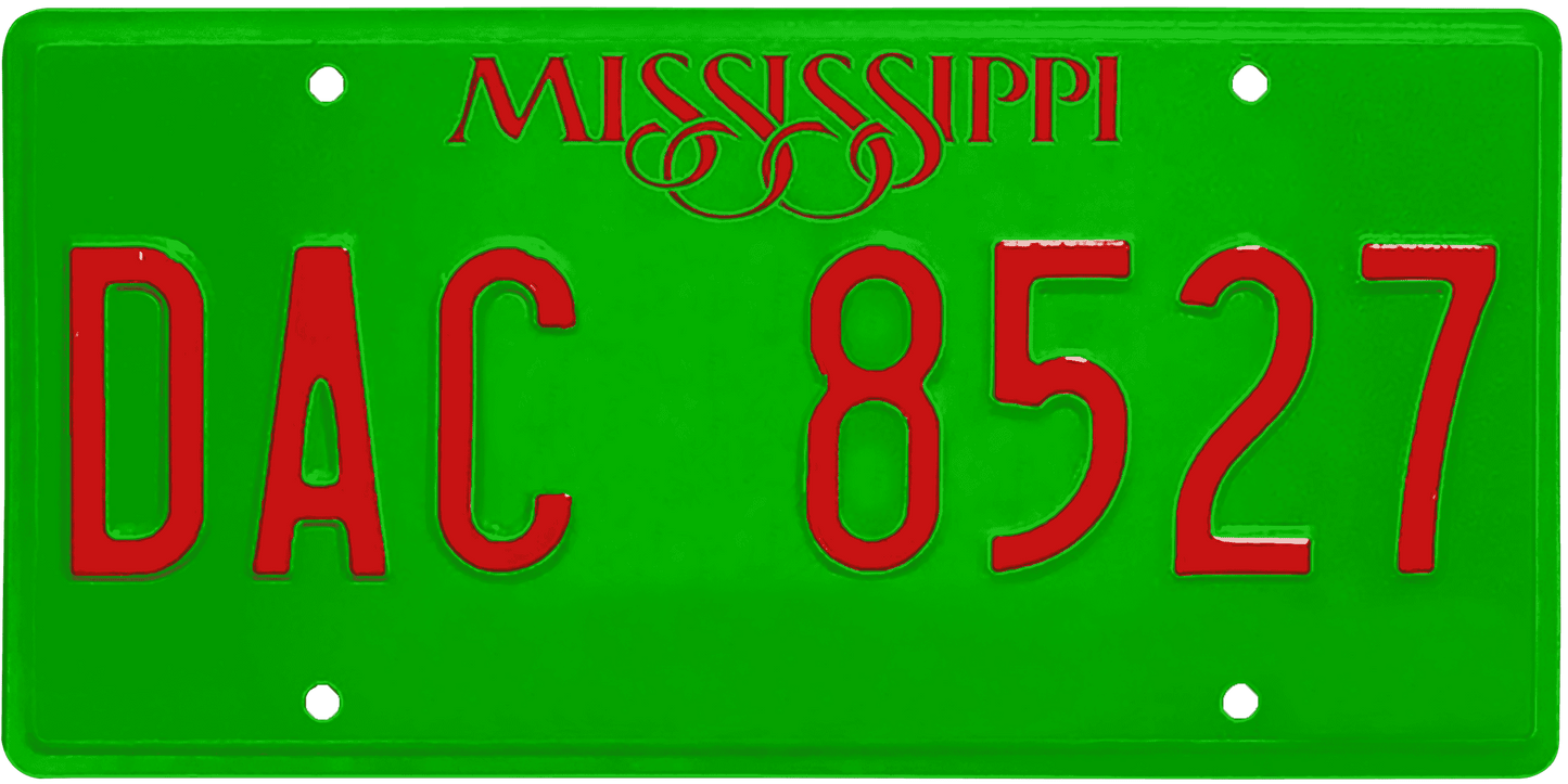 Mississippi License Plate Wrap Kit