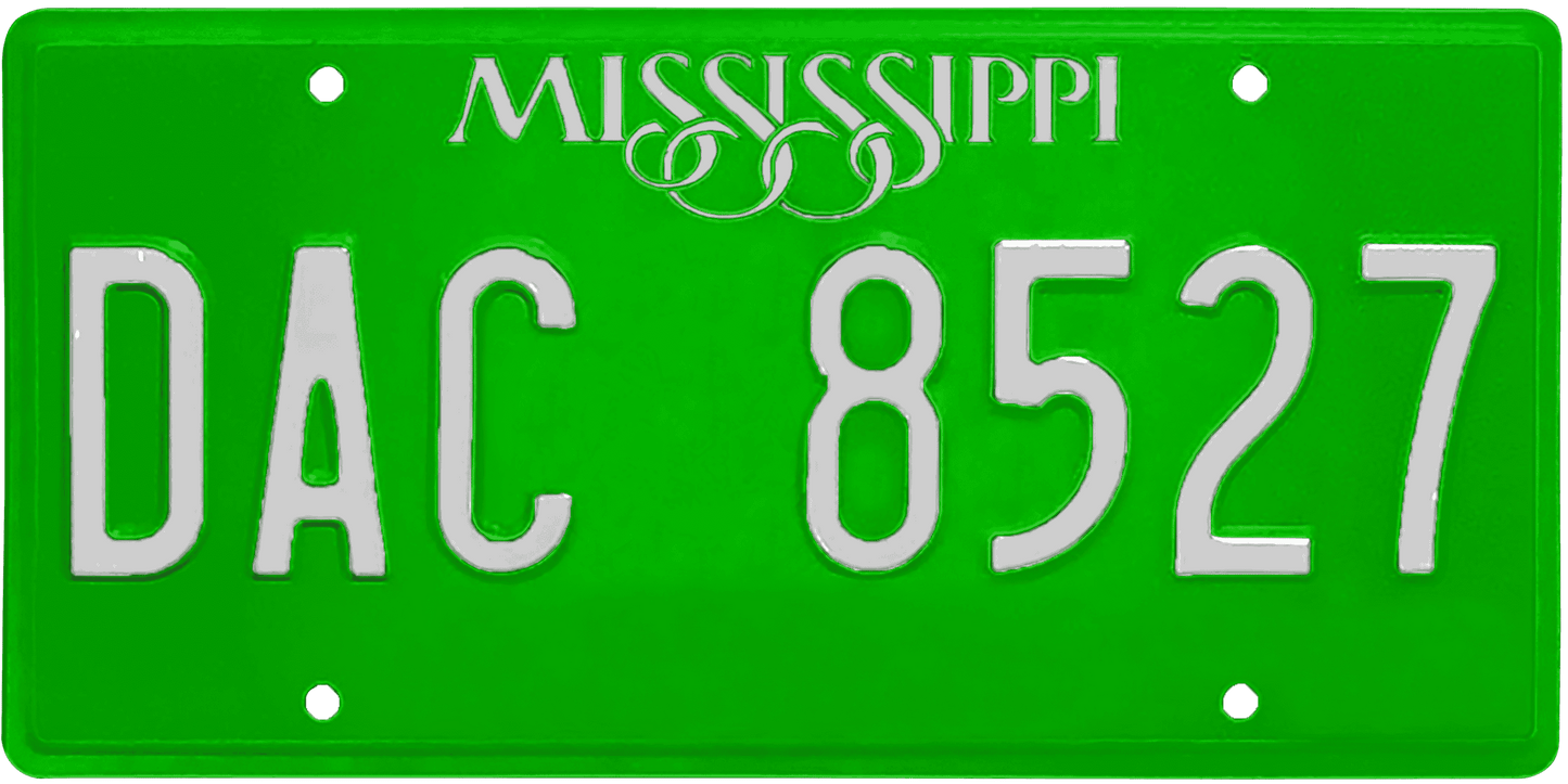 Mississippi License Plate Wrap Kit