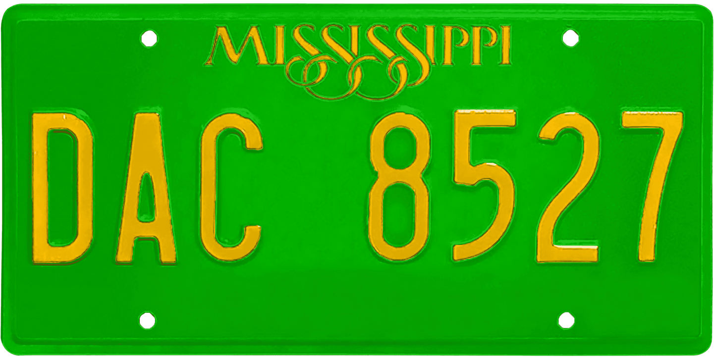 Mississippi License Plate Wrap Kit