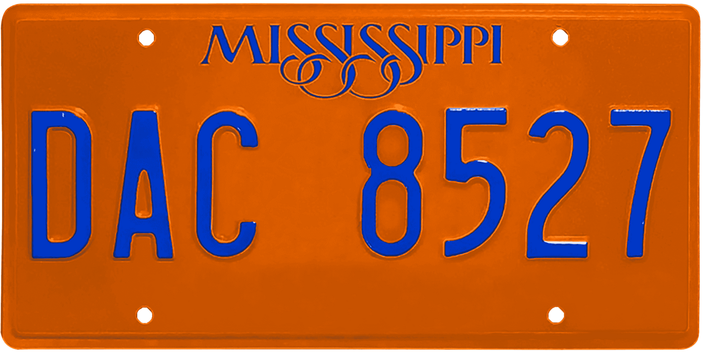 Mississippi License Plate Wrap Kit