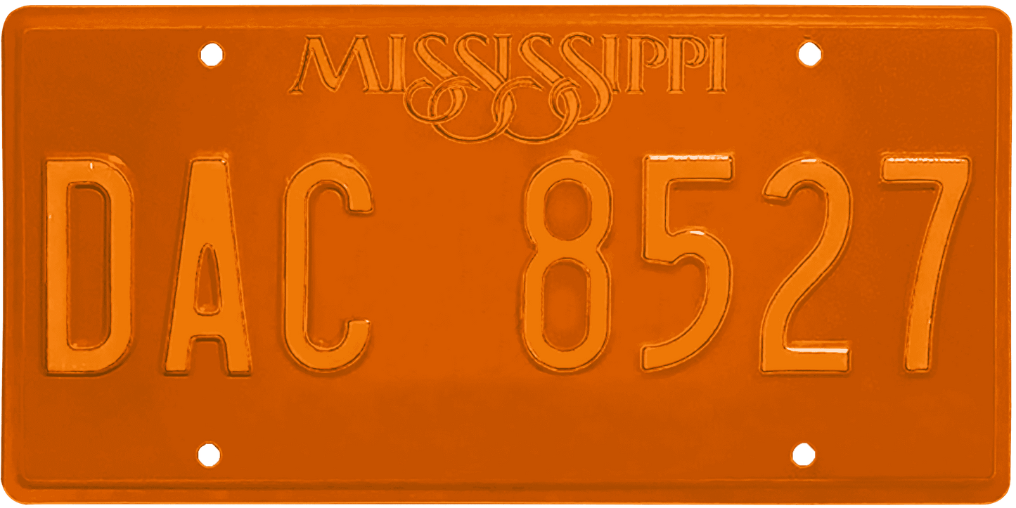 Mississippi License Plate Wrap Kit