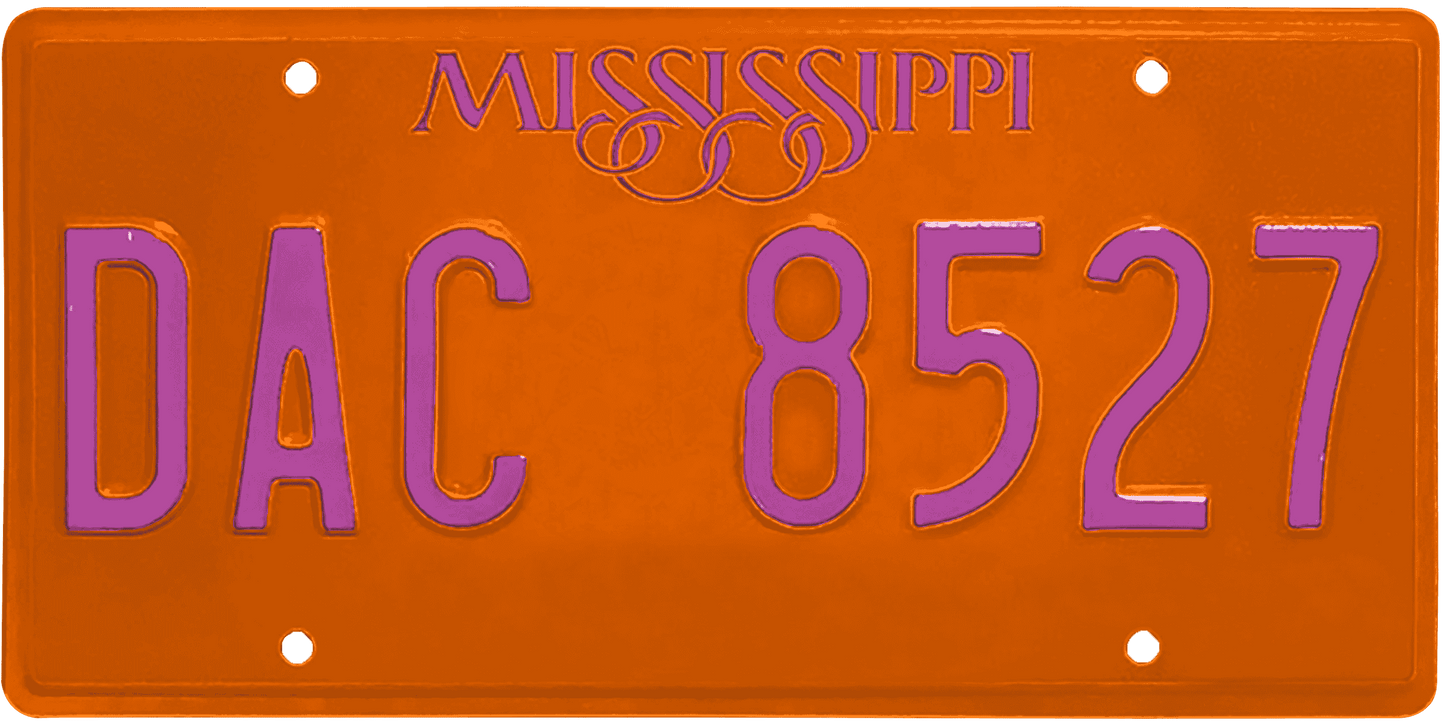 Mississippi License Plate Wrap Kit