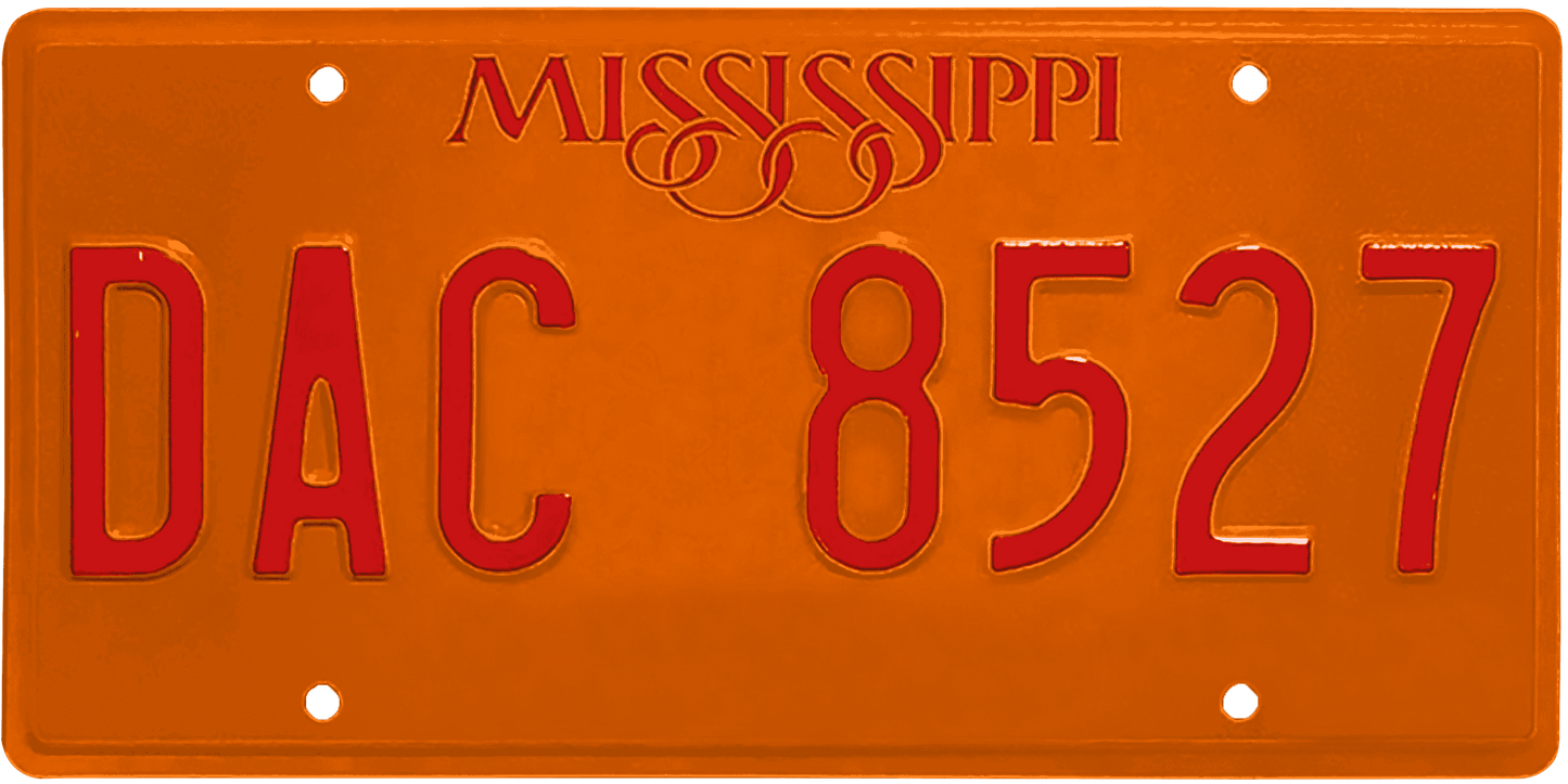 Mississippi License Plate Wrap Kit