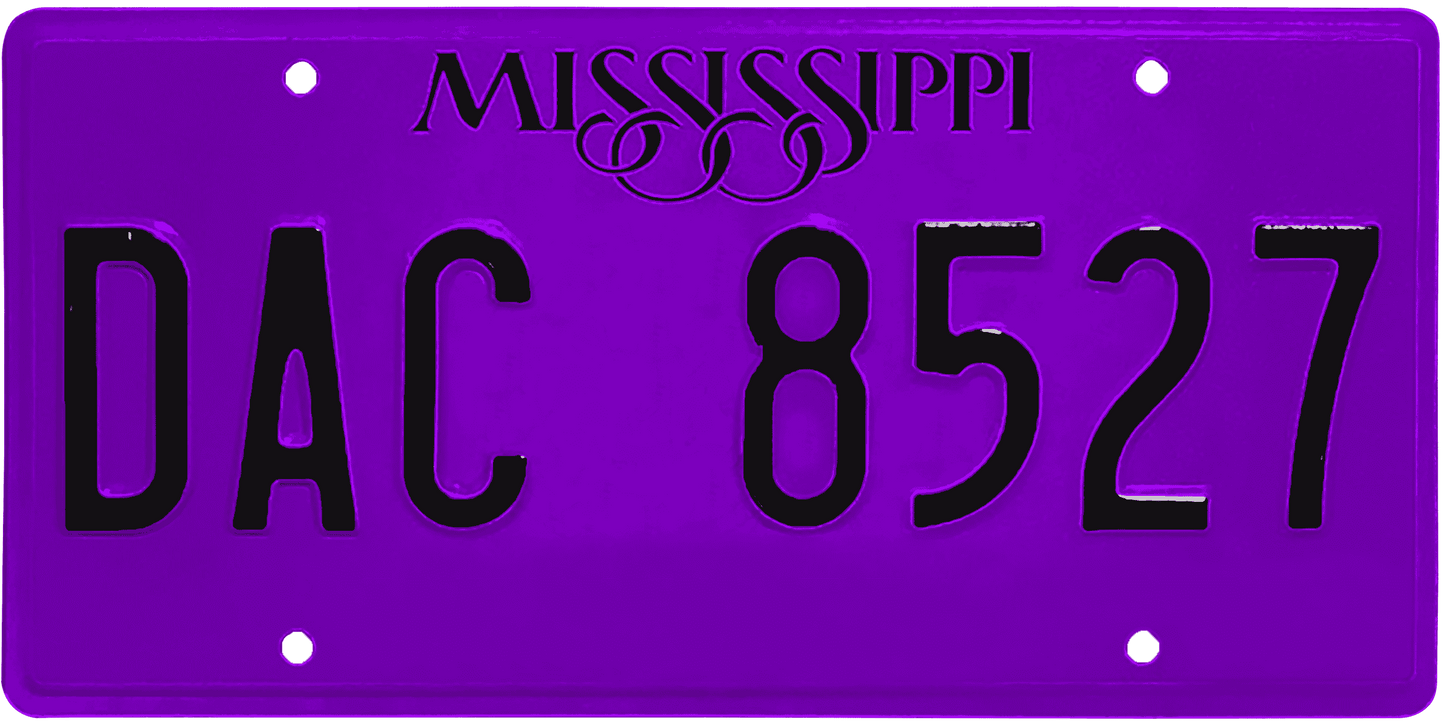 Mississippi License Plate Wrap Kit