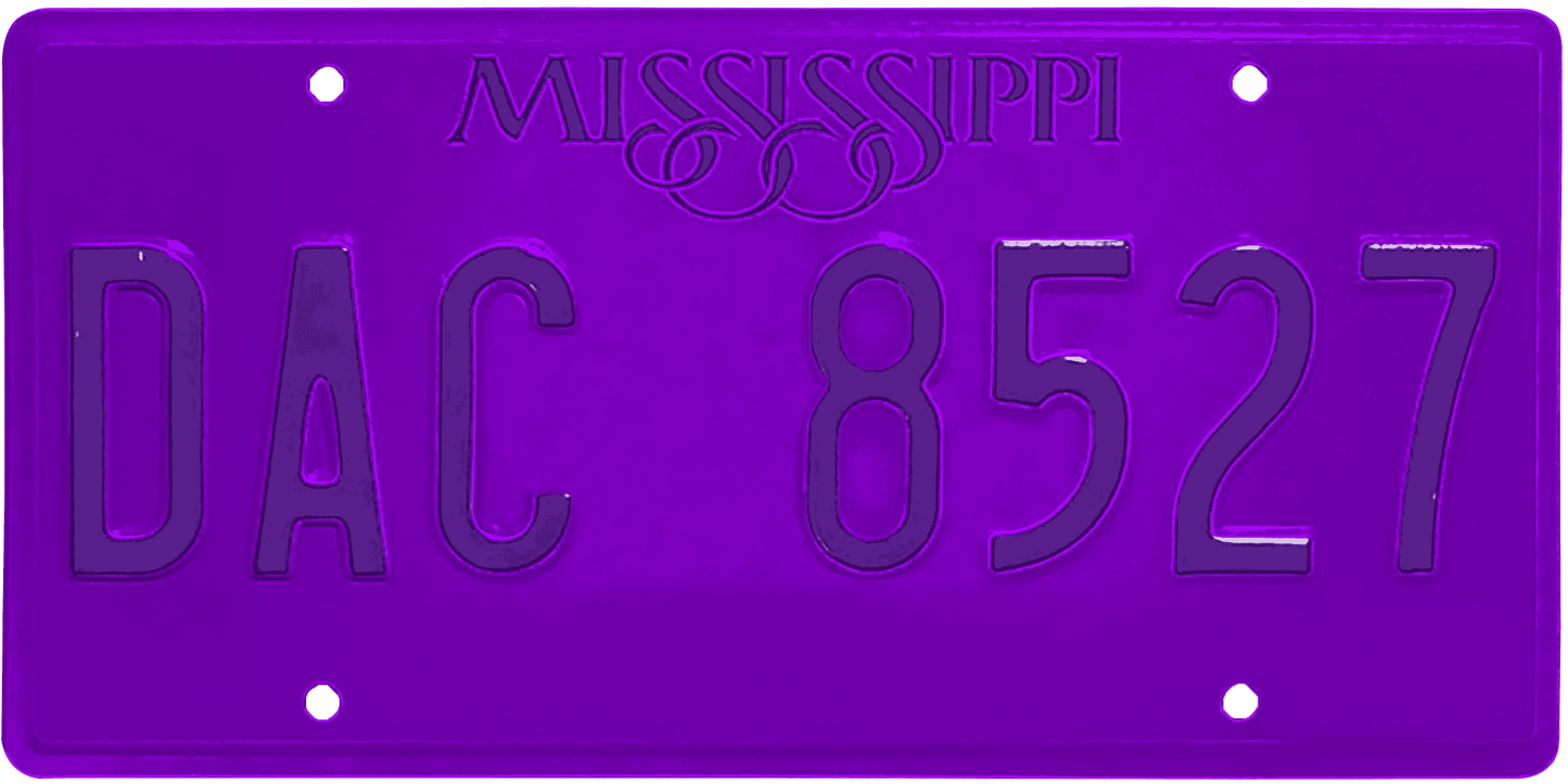 Mississippi License Plate Wrap Kit