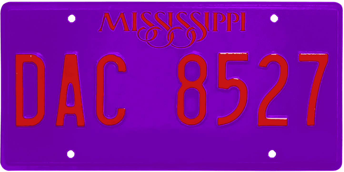 Mississippi License Plate Wrap Kit