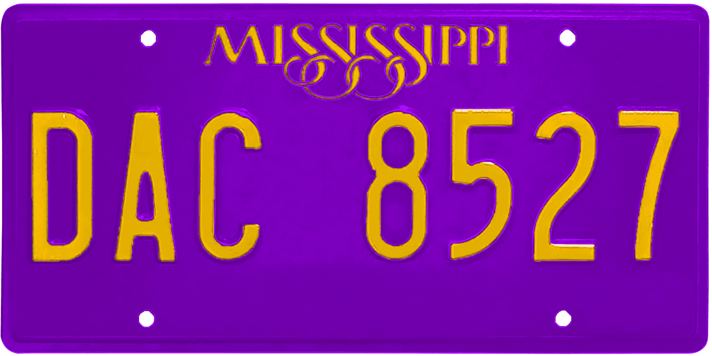 Mississippi License Plate Wrap Kit