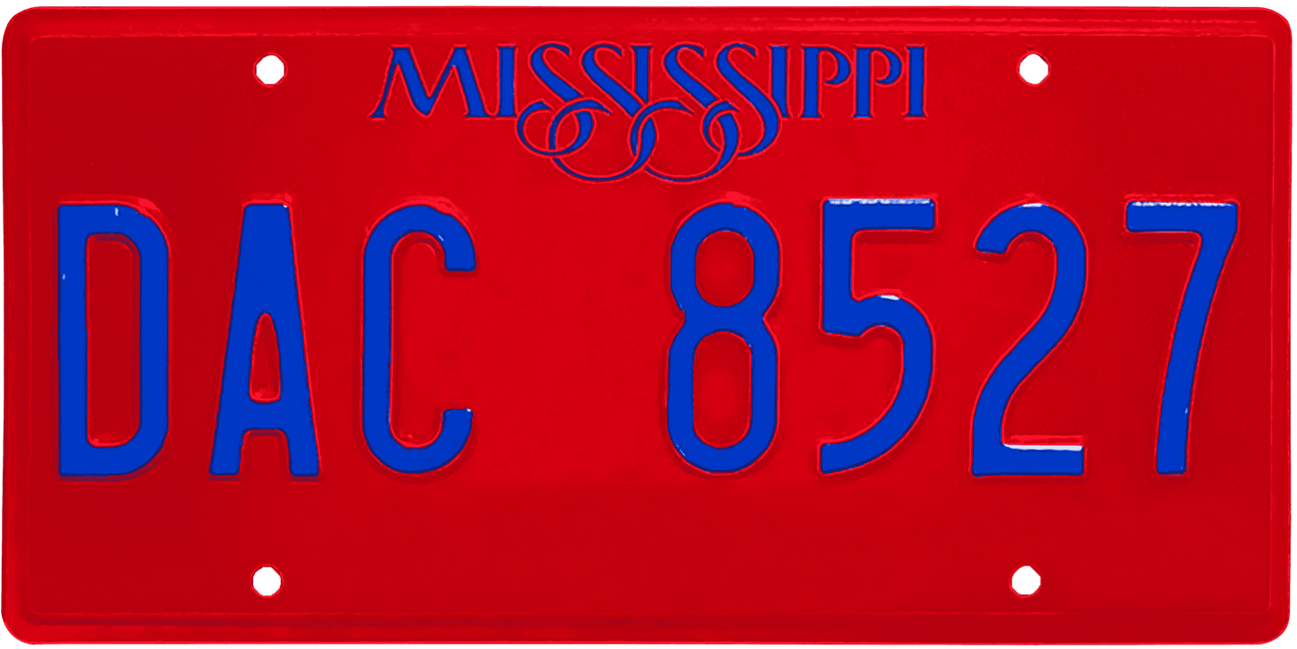 Mississippi License Plate Wrap Kit