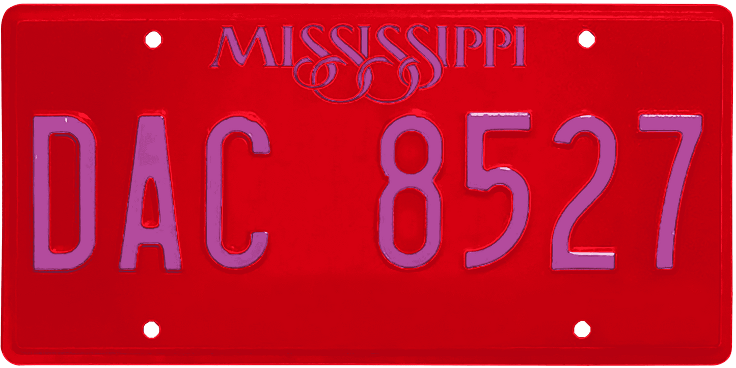 Mississippi License Plate Wrap Kit