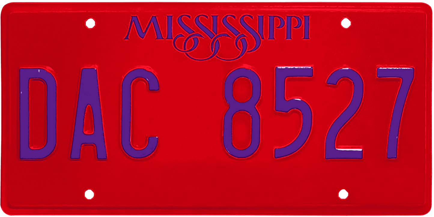 Mississippi License Plate Wrap Kit