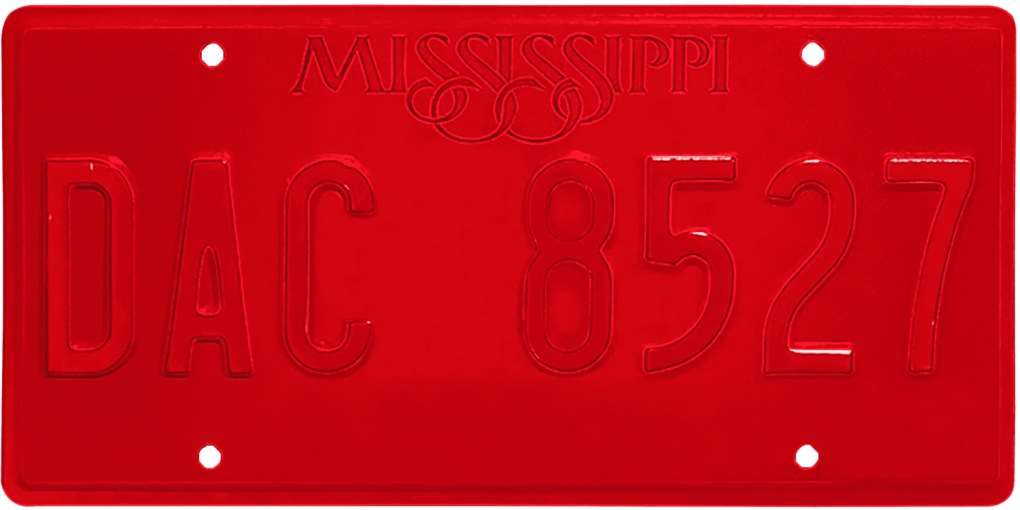 Mississippi License Plate Wrap Kit