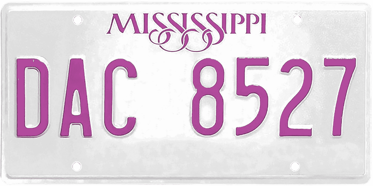 Mississippi License Plate Wrap Kit