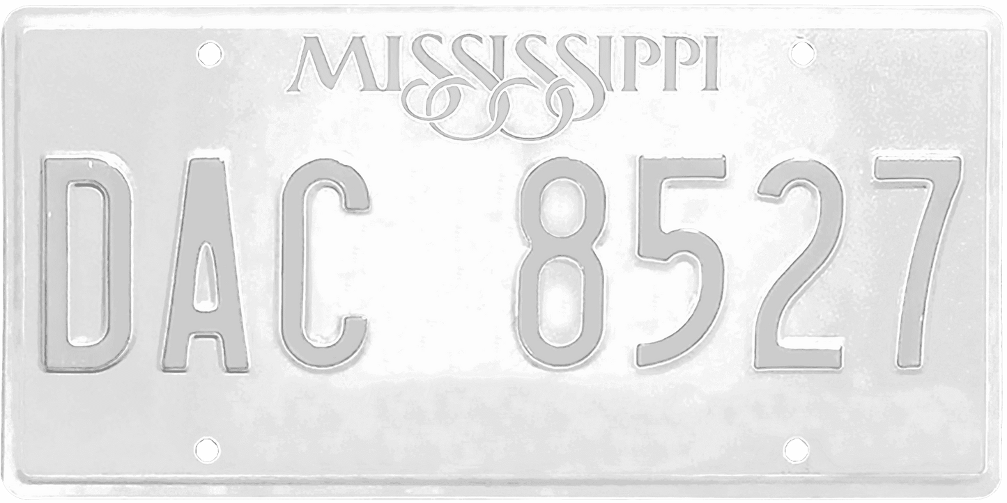 Mississippi License Plate Wrap Kit