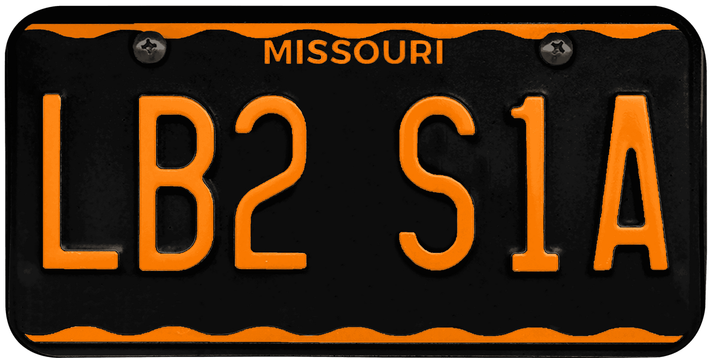 Missouri License Plate Wrap Kit