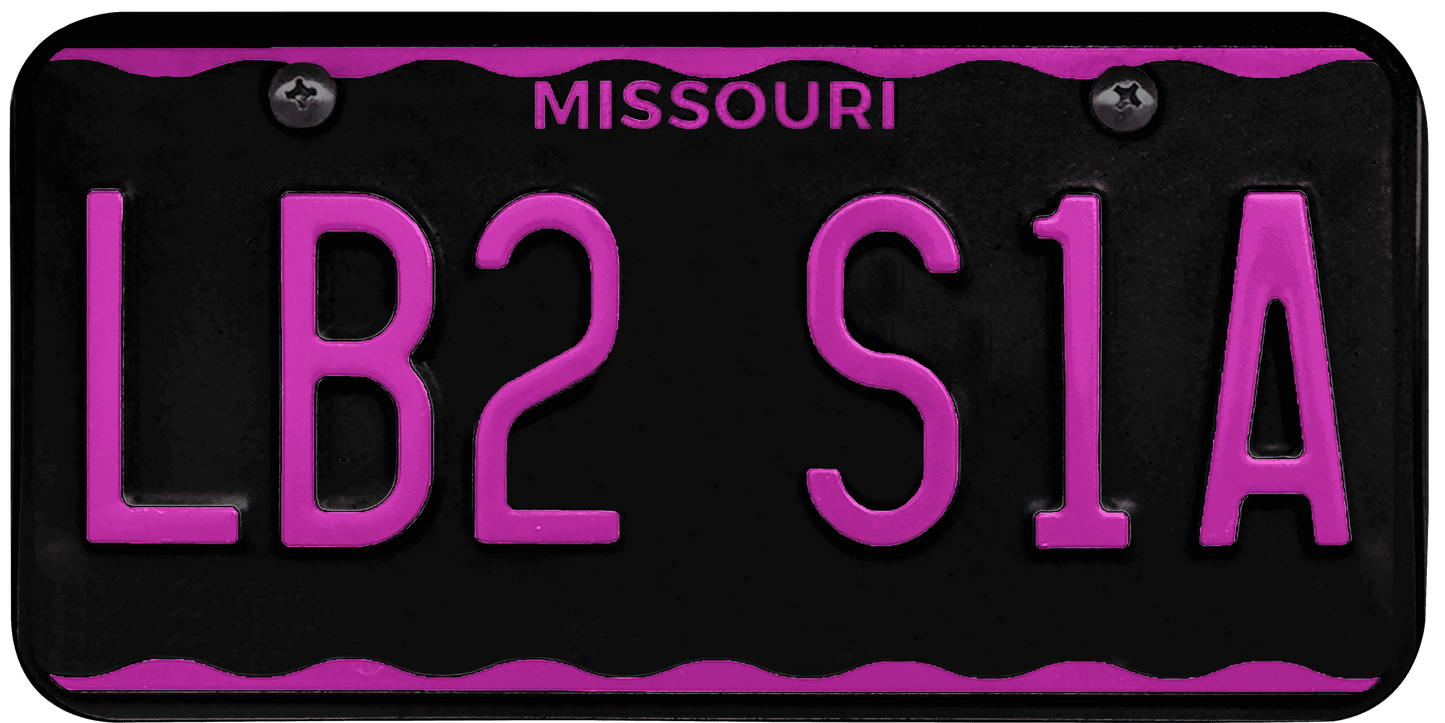 Missouri License Plate Wrap Kit