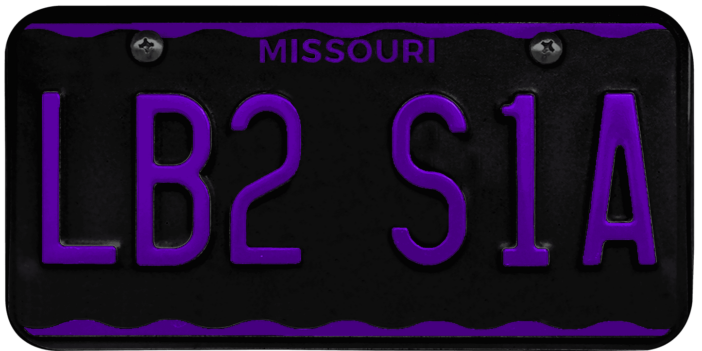 Missouri License Plate Wrap Kit