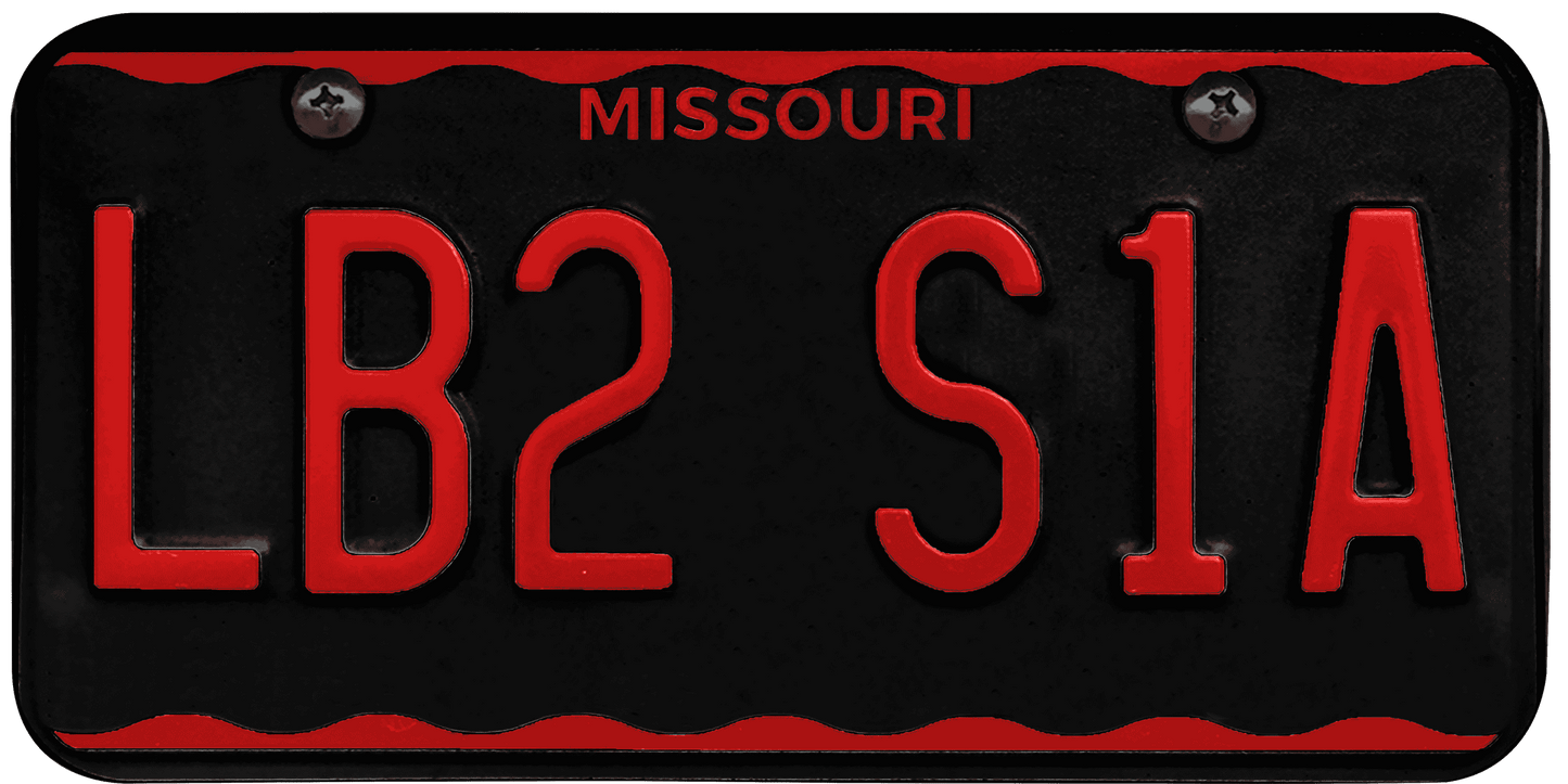 Missouri License Plate Wrap Kit