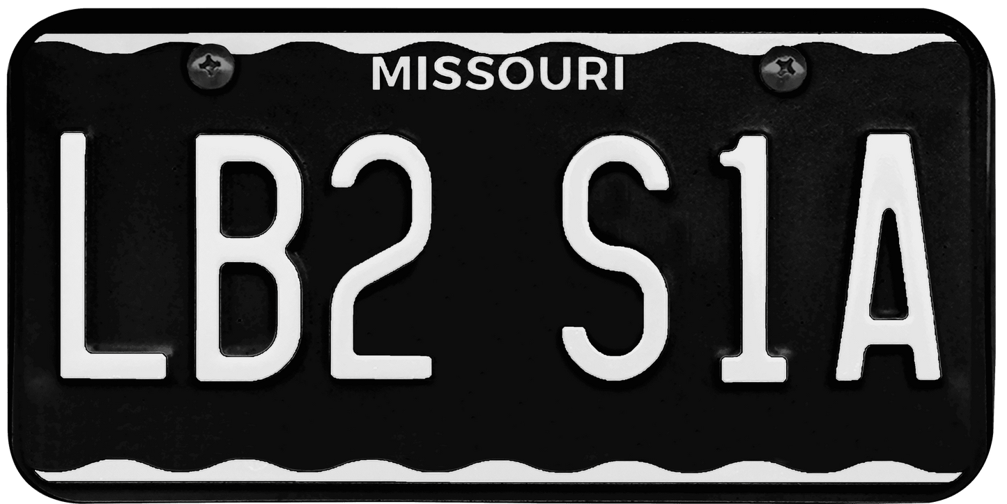 Missouri License Plate Wrap Kit