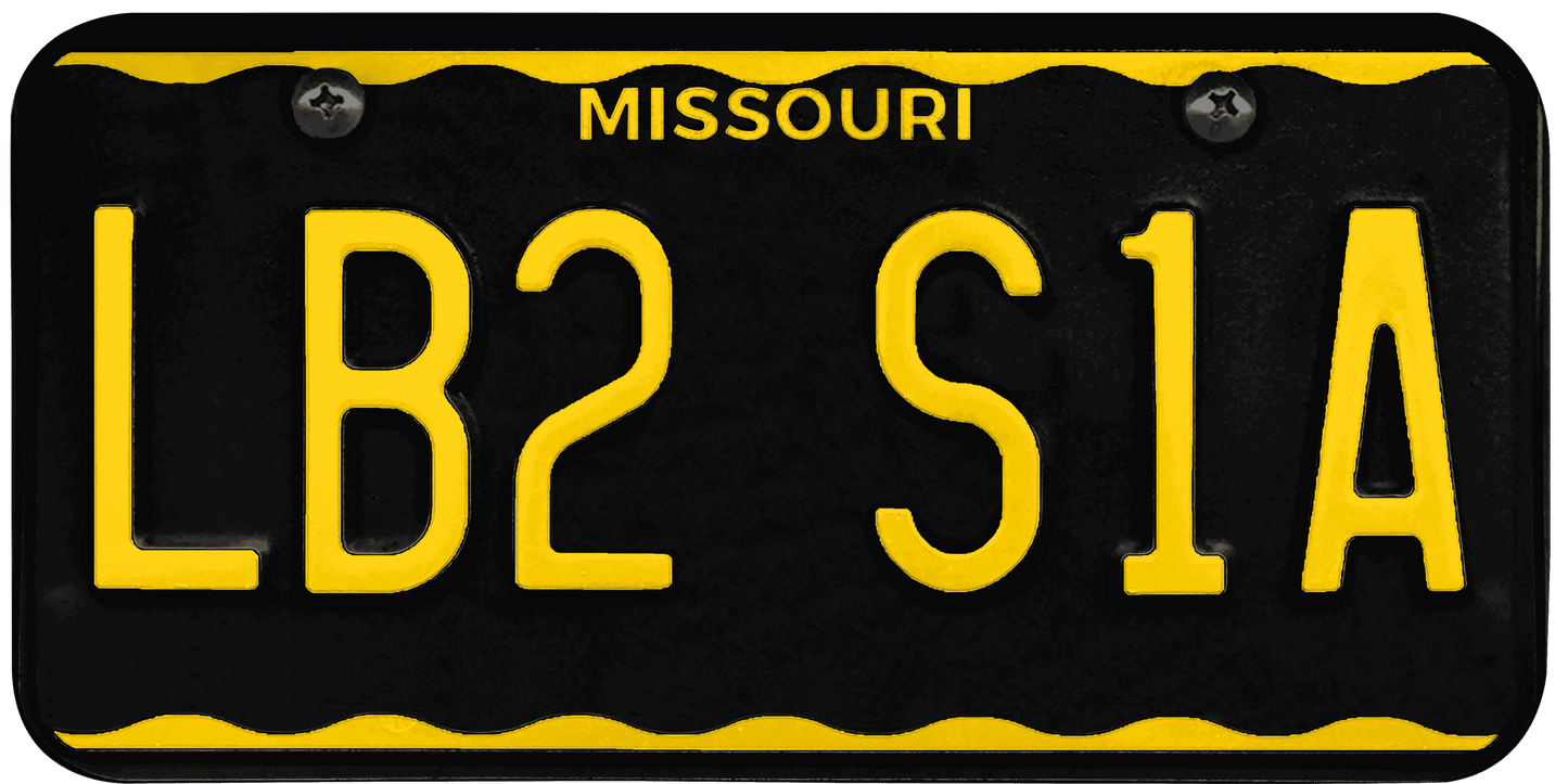 Missouri License Plate Wrap Kit