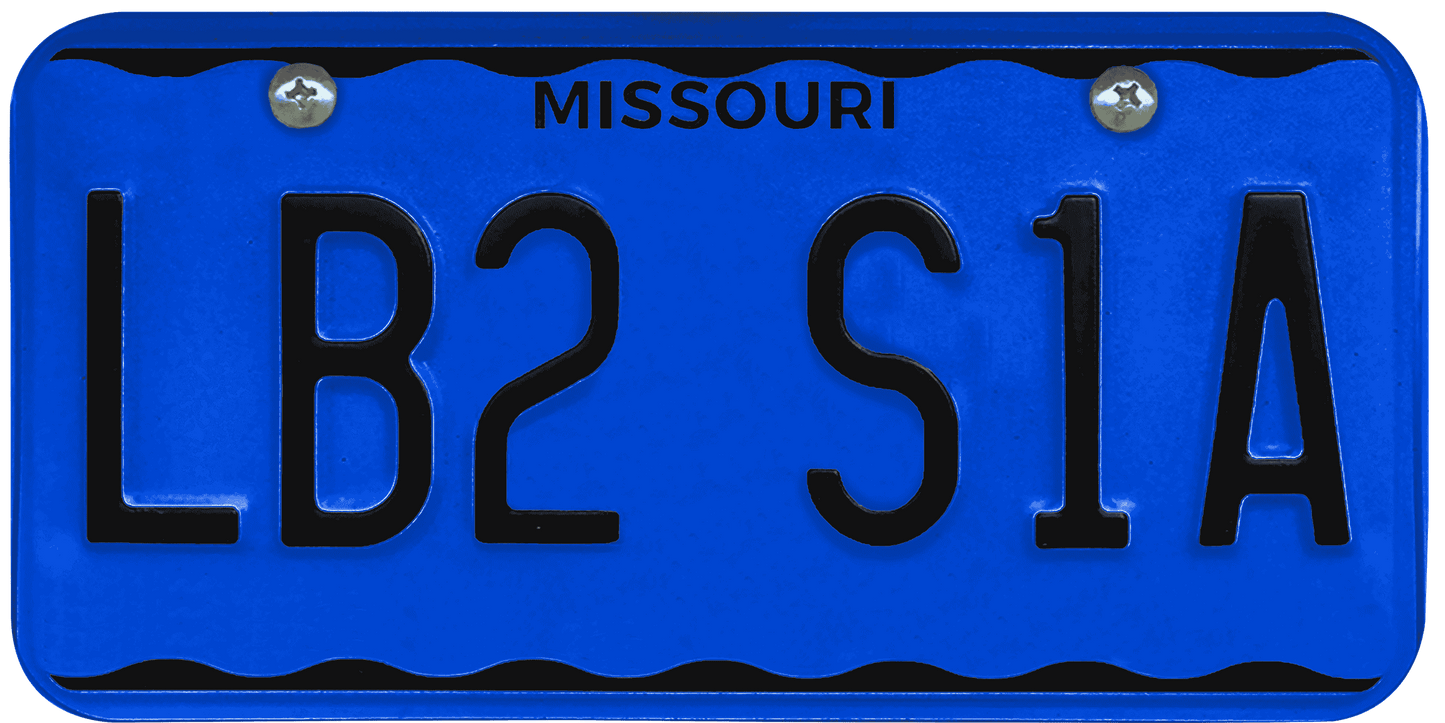 Missouri License Plate Wrap Kit