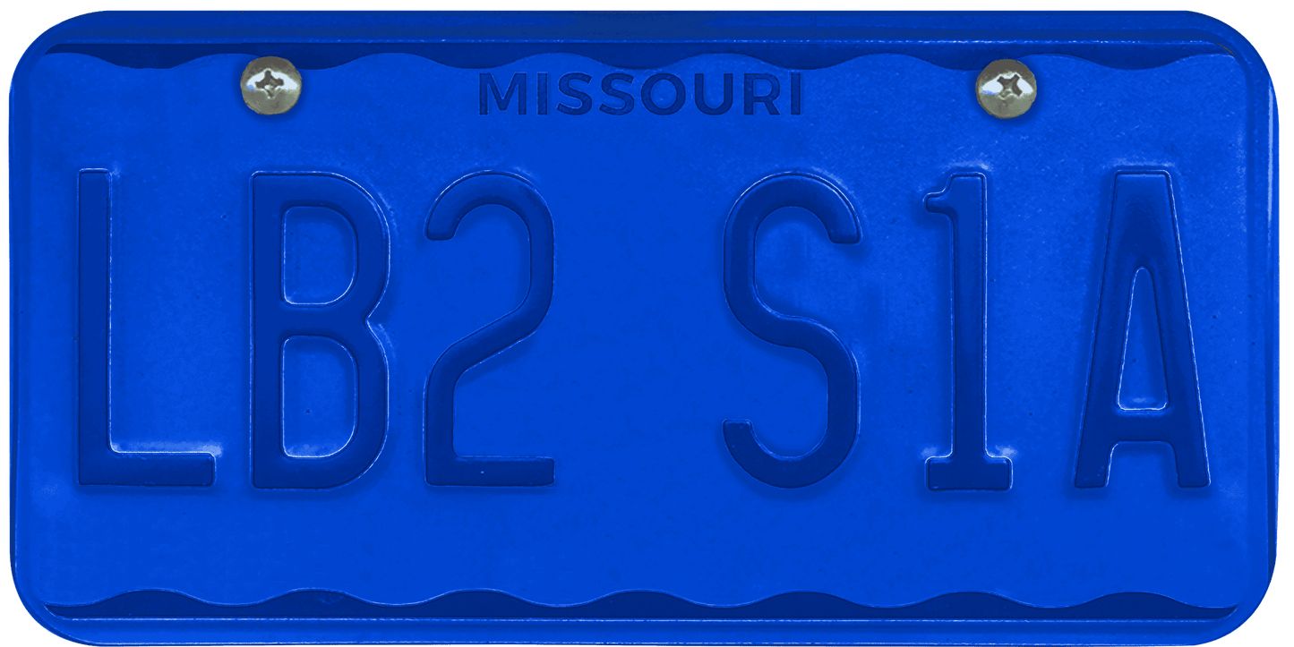 Missouri License Plate Wrap Kit