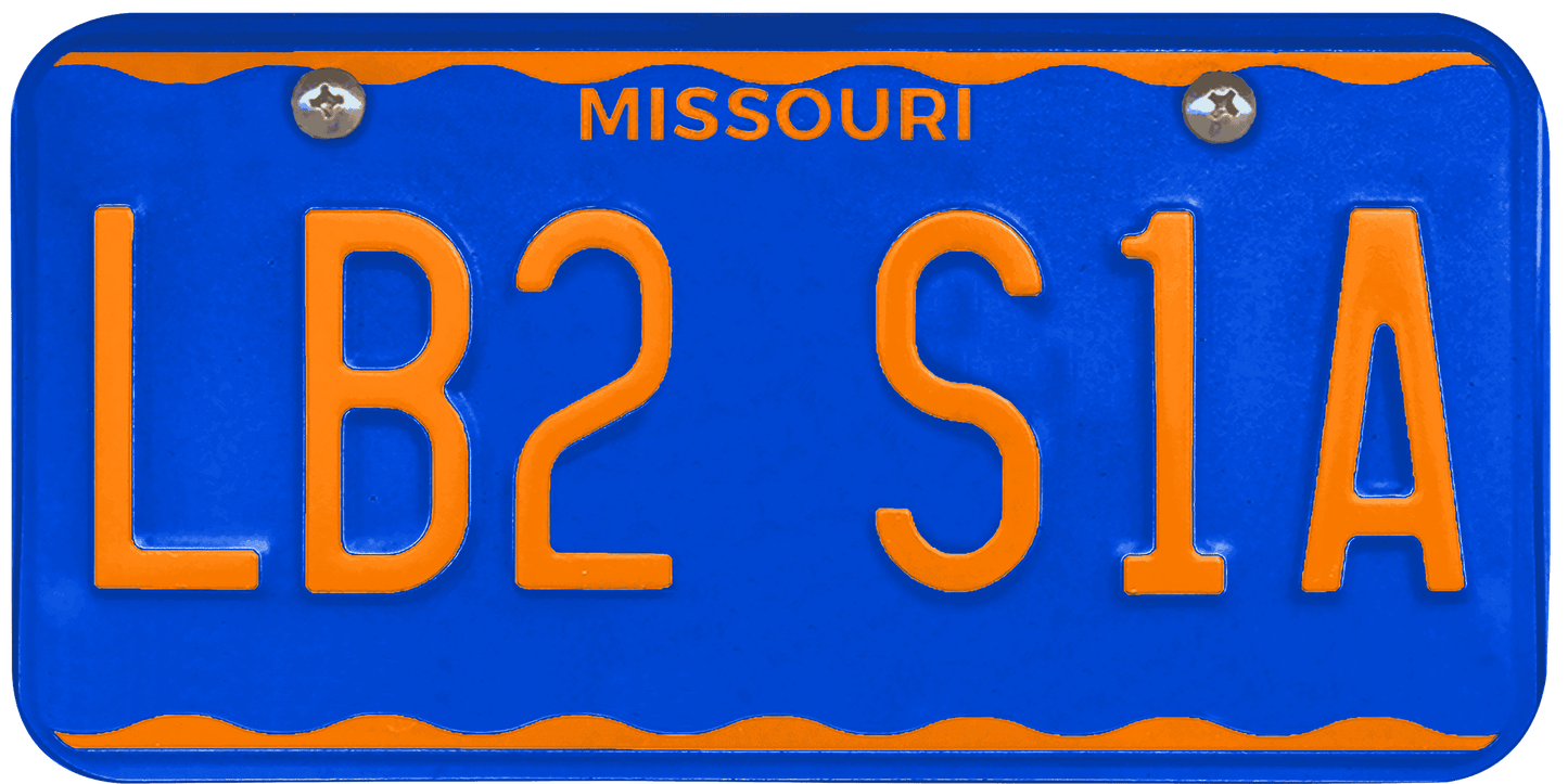 Missouri License Plate Wrap Kit