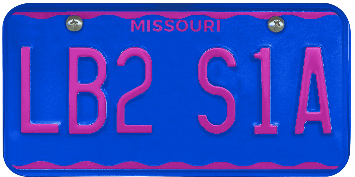 Missouri License Plate Wrap Kit