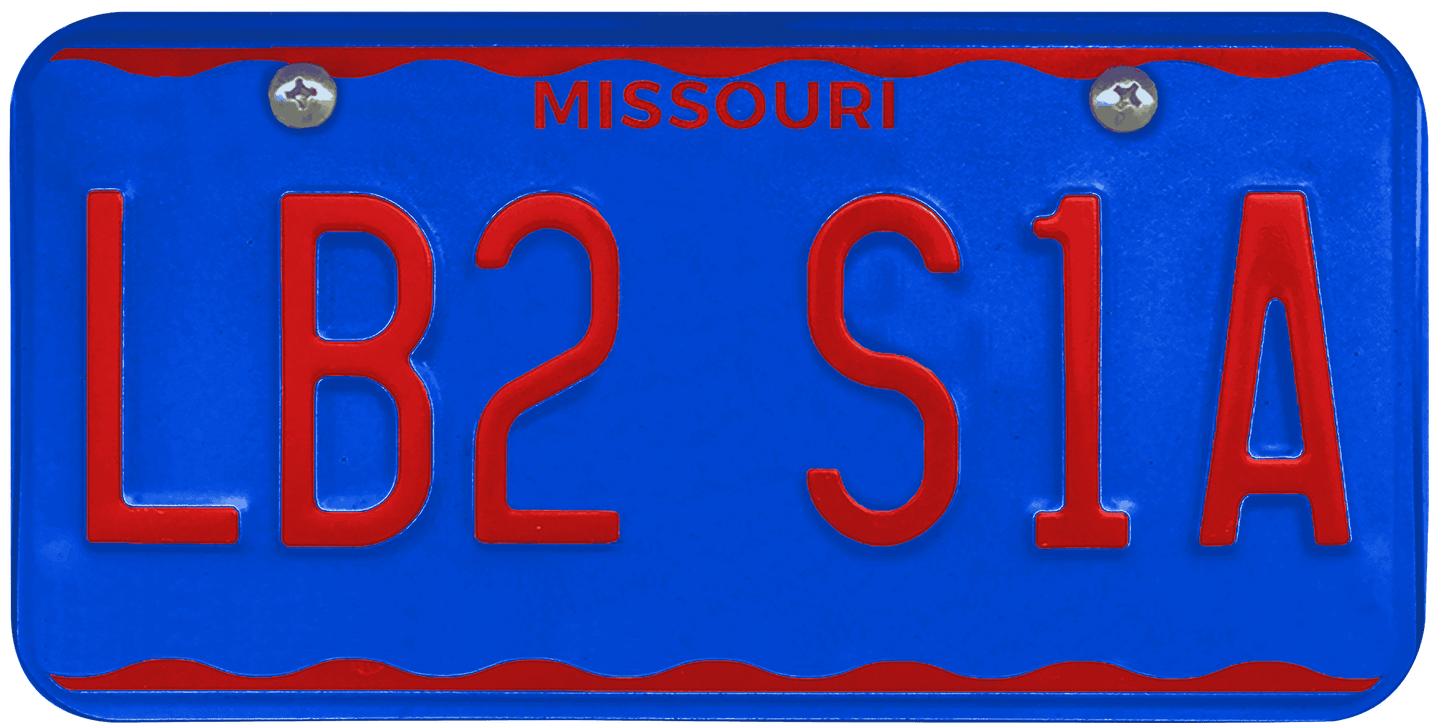 Missouri License Plate Wrap Kit