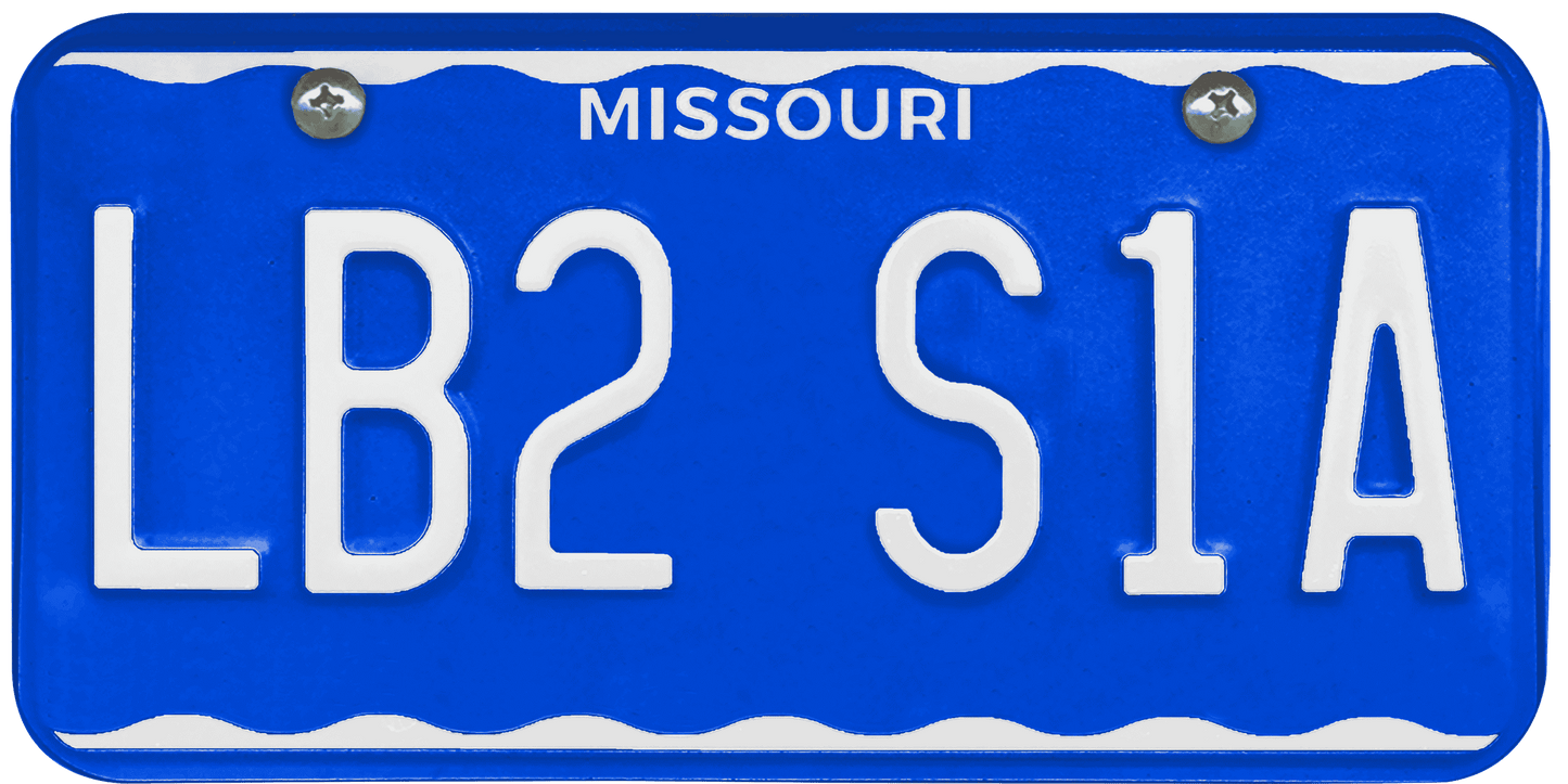 Missouri License Plate Wrap Kit