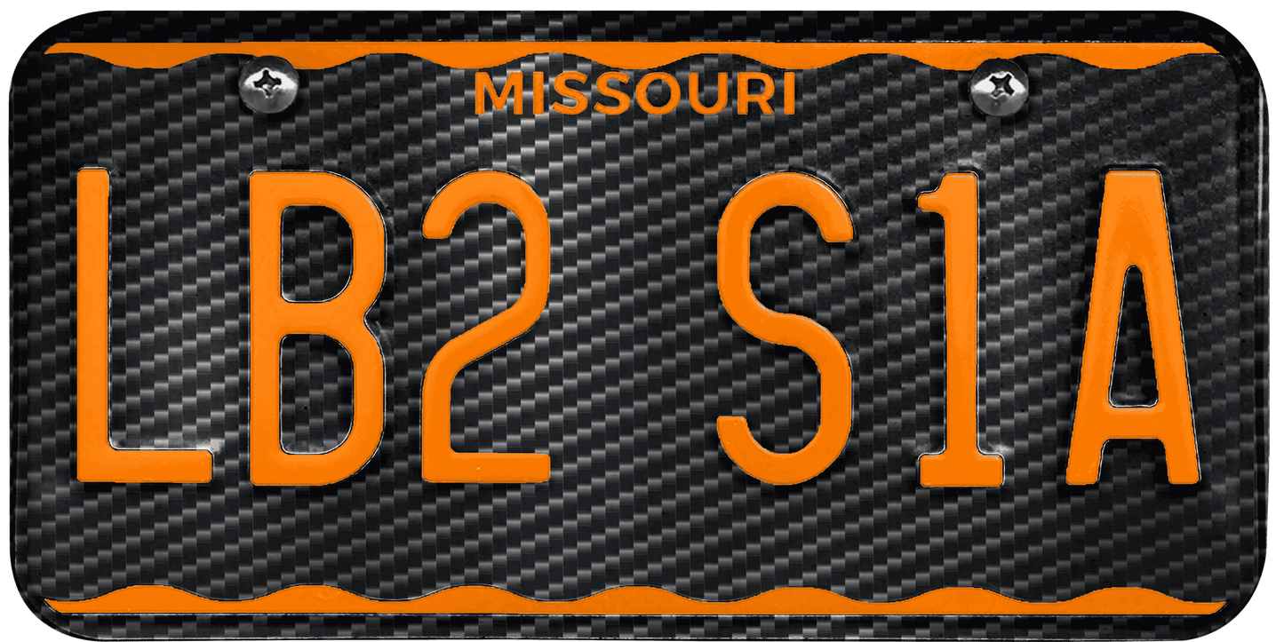 Missouri License Plate Wrap Kit