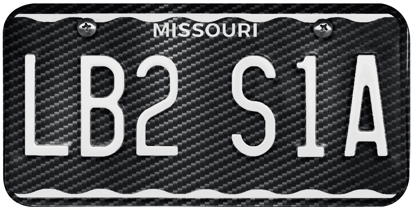 Missouri License Plate Wrap Kit