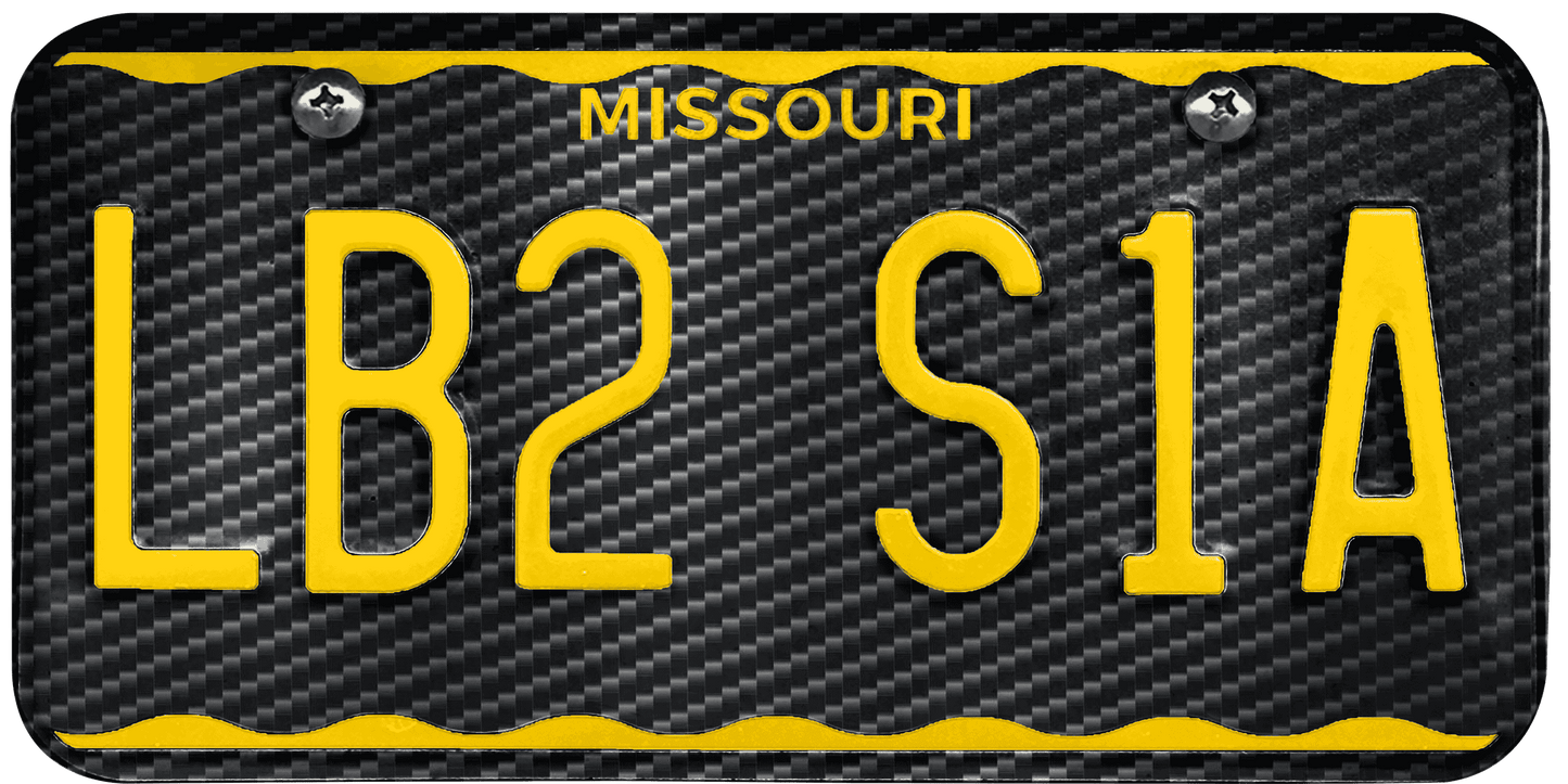 Missouri License Plate Wrap Kit