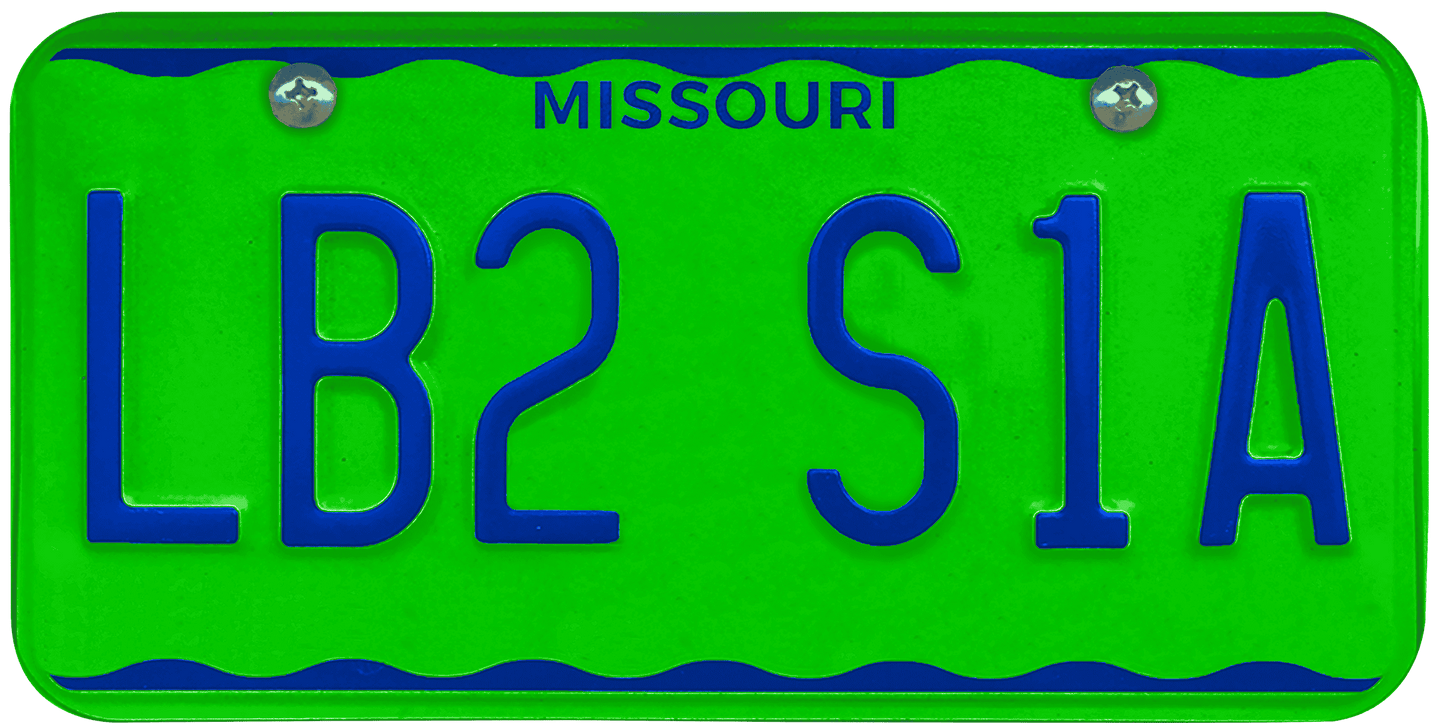 Missouri License Plate Wrap Kit