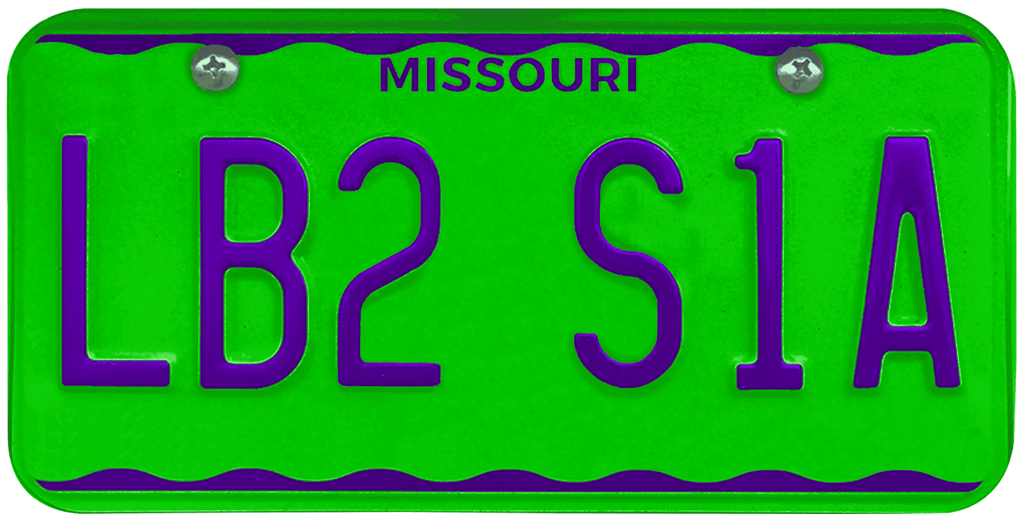 Missouri License Plate Wrap Kit