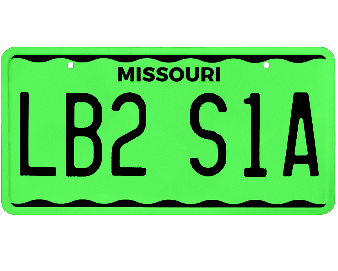 Missouri License Plate Wrap Kit