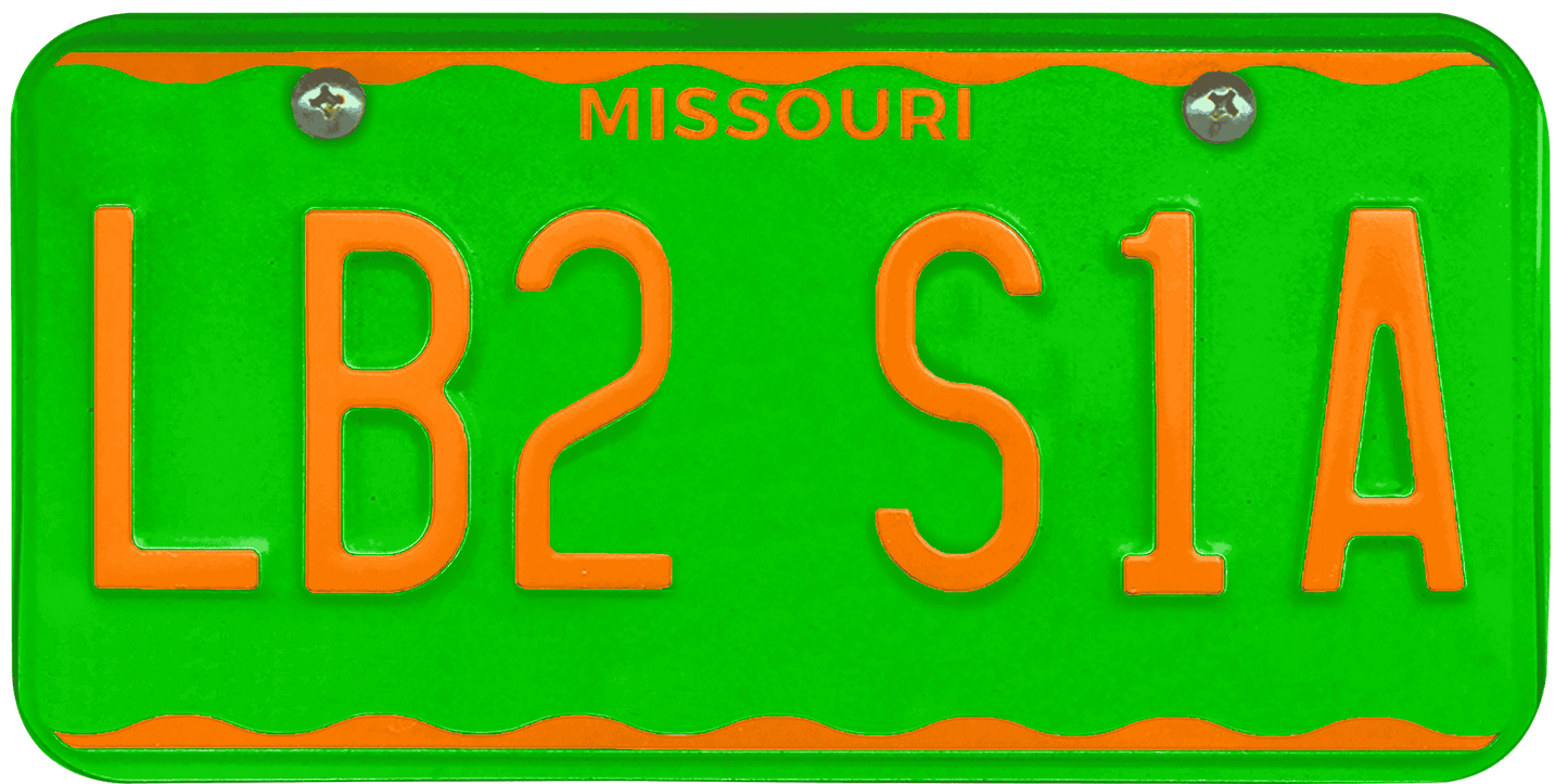 Missouri License Plate Wrap Kit