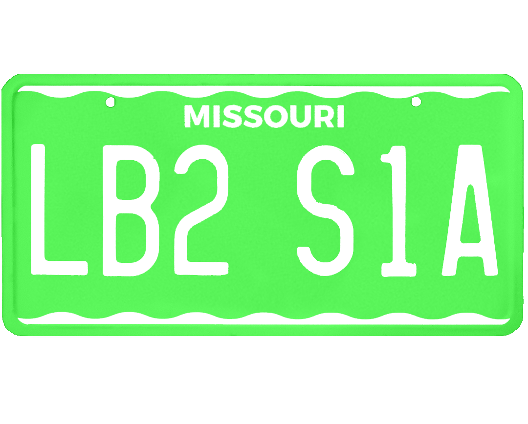 Missouri License Plate Wrap Kit