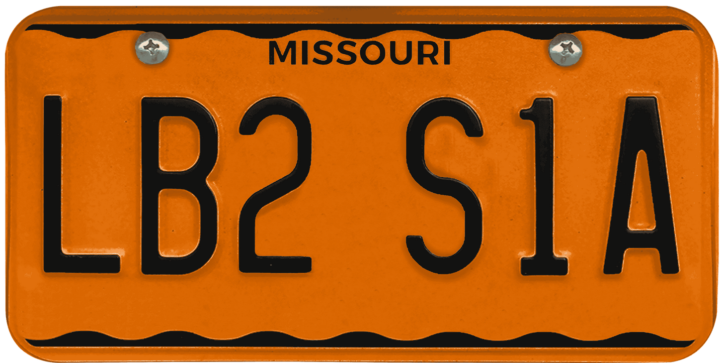 Missouri License Plate Wrap Kit