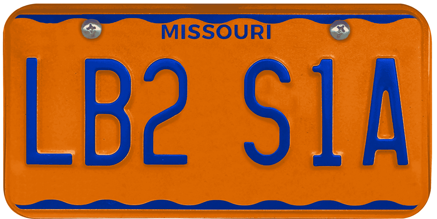 Missouri License Plate Wrap Kit