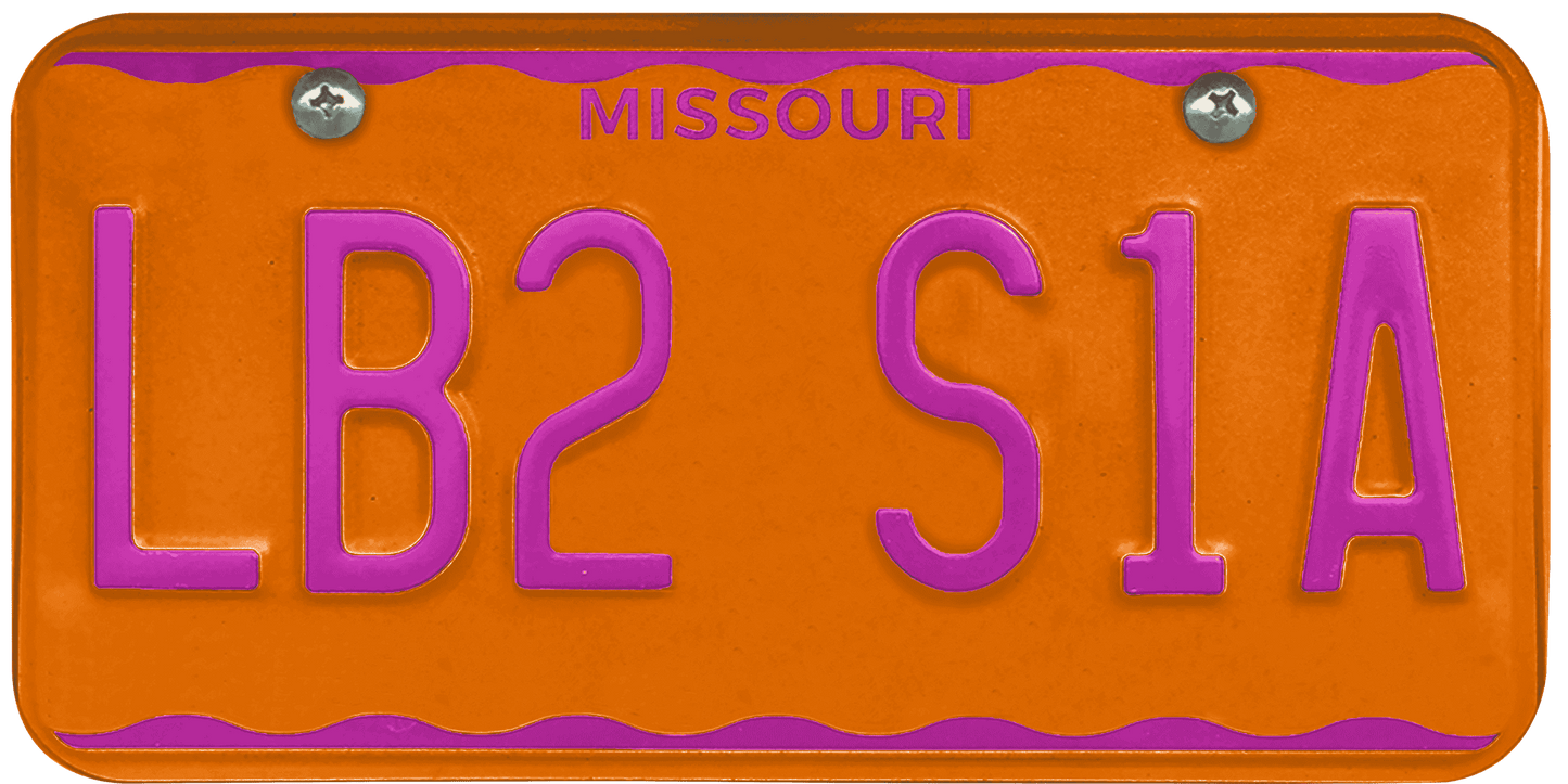 Missouri License Plate Wrap Kit