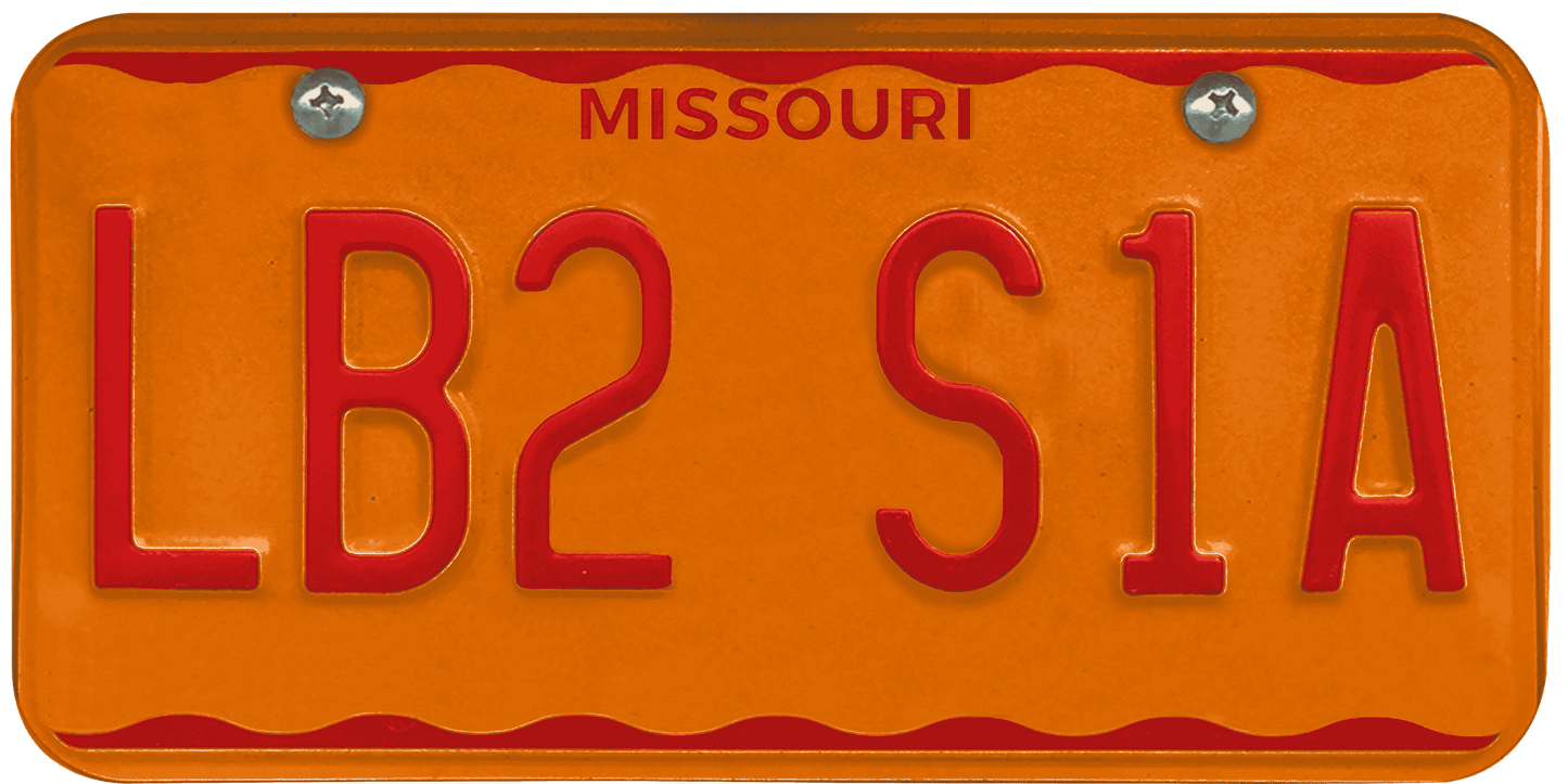 Missouri License Plate Wrap Kit