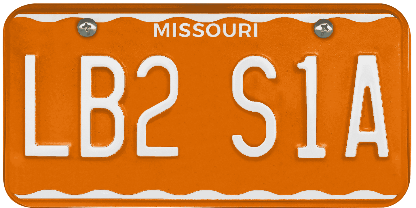 Missouri License Plate Wrap Kit