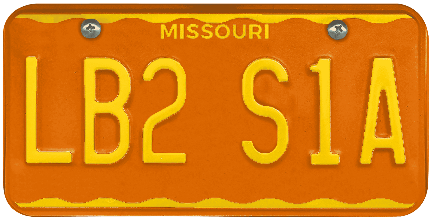 Missouri License Plate Wrap Kit