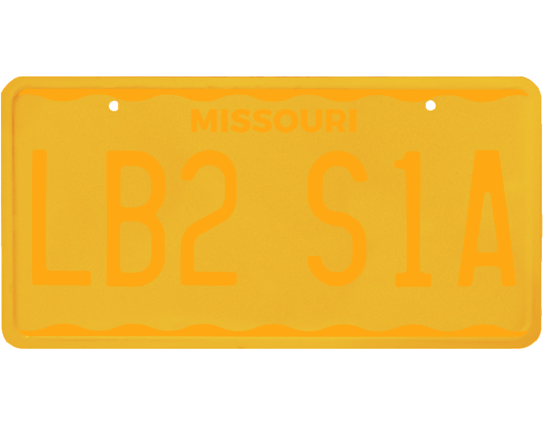 Missouri License Plate Wrap Kit