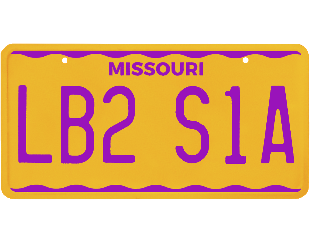 Missouri License Plate Wrap Kit